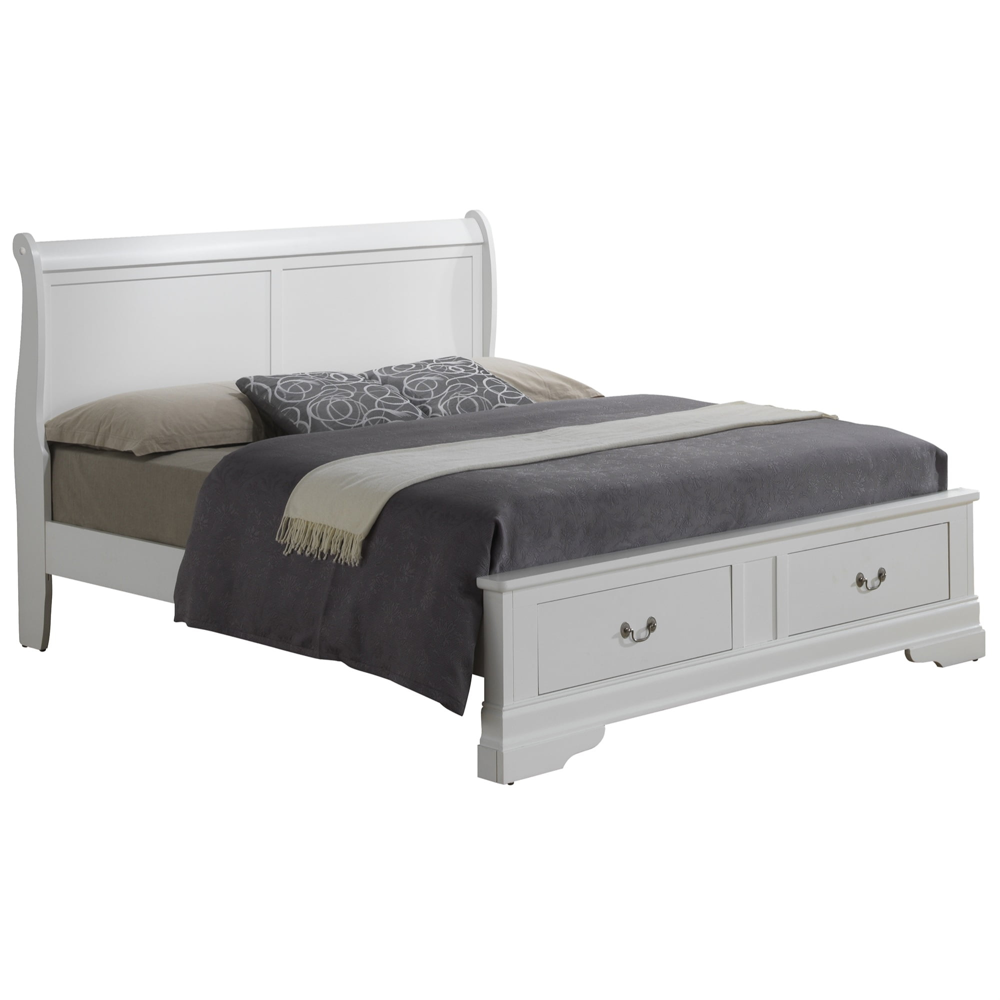 Maykoosh French Flair Queen Storage Bed , white
