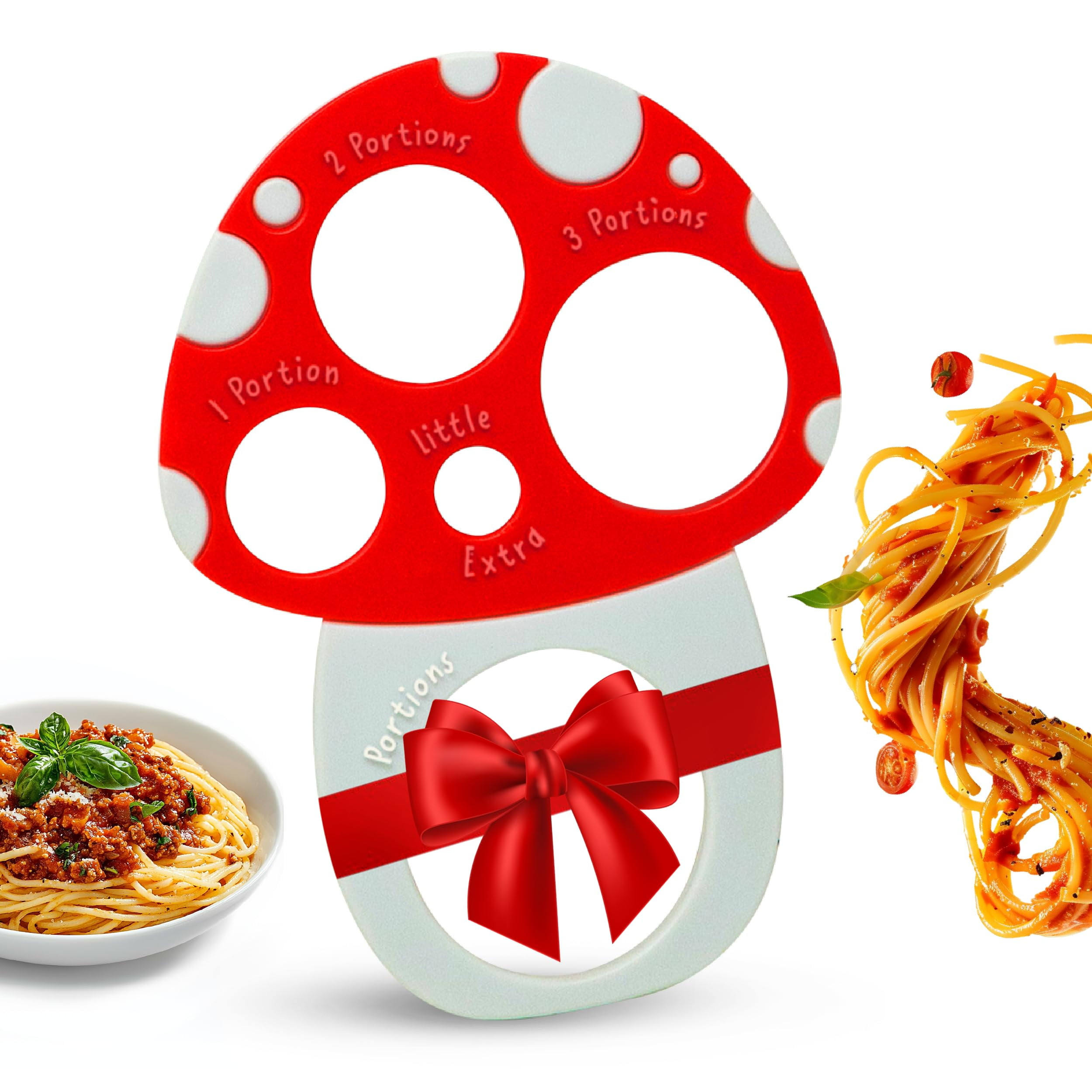 Pasta Measuring Tool - Spaghetti Measuring Tool - Portion Control - Serving Size Measurer - Quirky Mushroom Design - Fun And Unusual Kitchen Gadgets & Accessories - Home Cooking Essentials C38