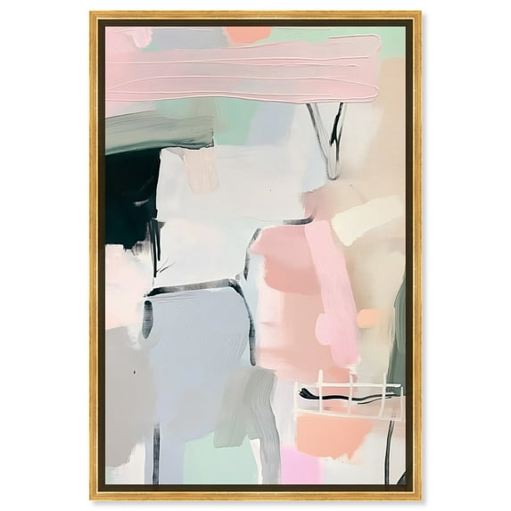 Pastel Reflections Canvas Pastel Wall Art by Art Remedy, Gold Frame, 36" x 54"