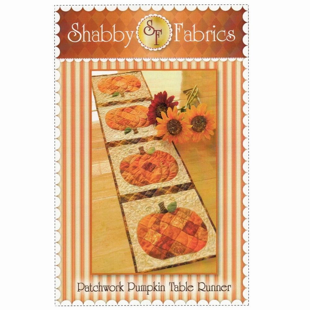Patchwork Pumpkin Table Runner Quilt Pattern by Jennifer Bosworth for Shabby Fabrics