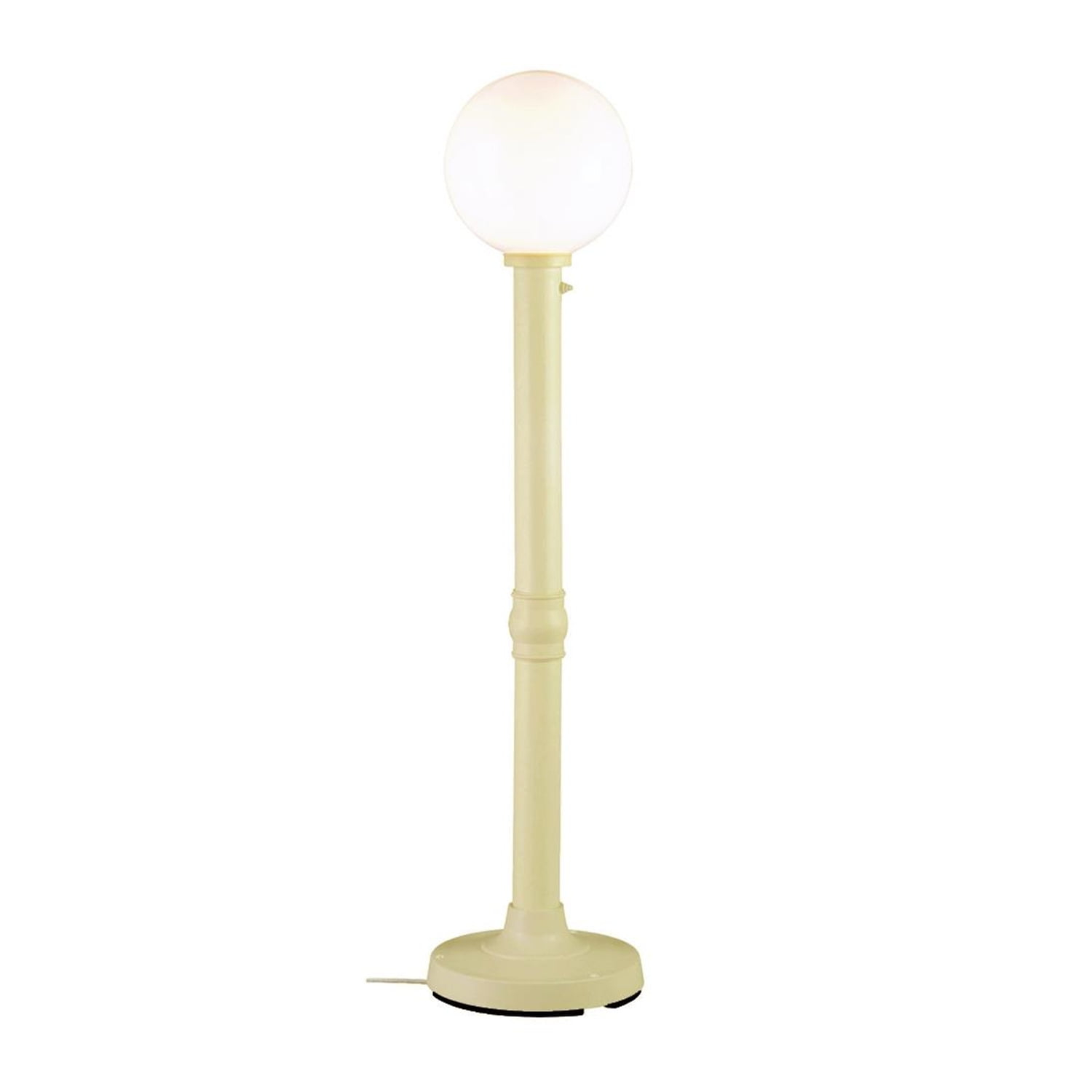 Patio Living Concepts Moonlite 64" Outdoor Floor Lamp with Bisque Tube Body & White Globe