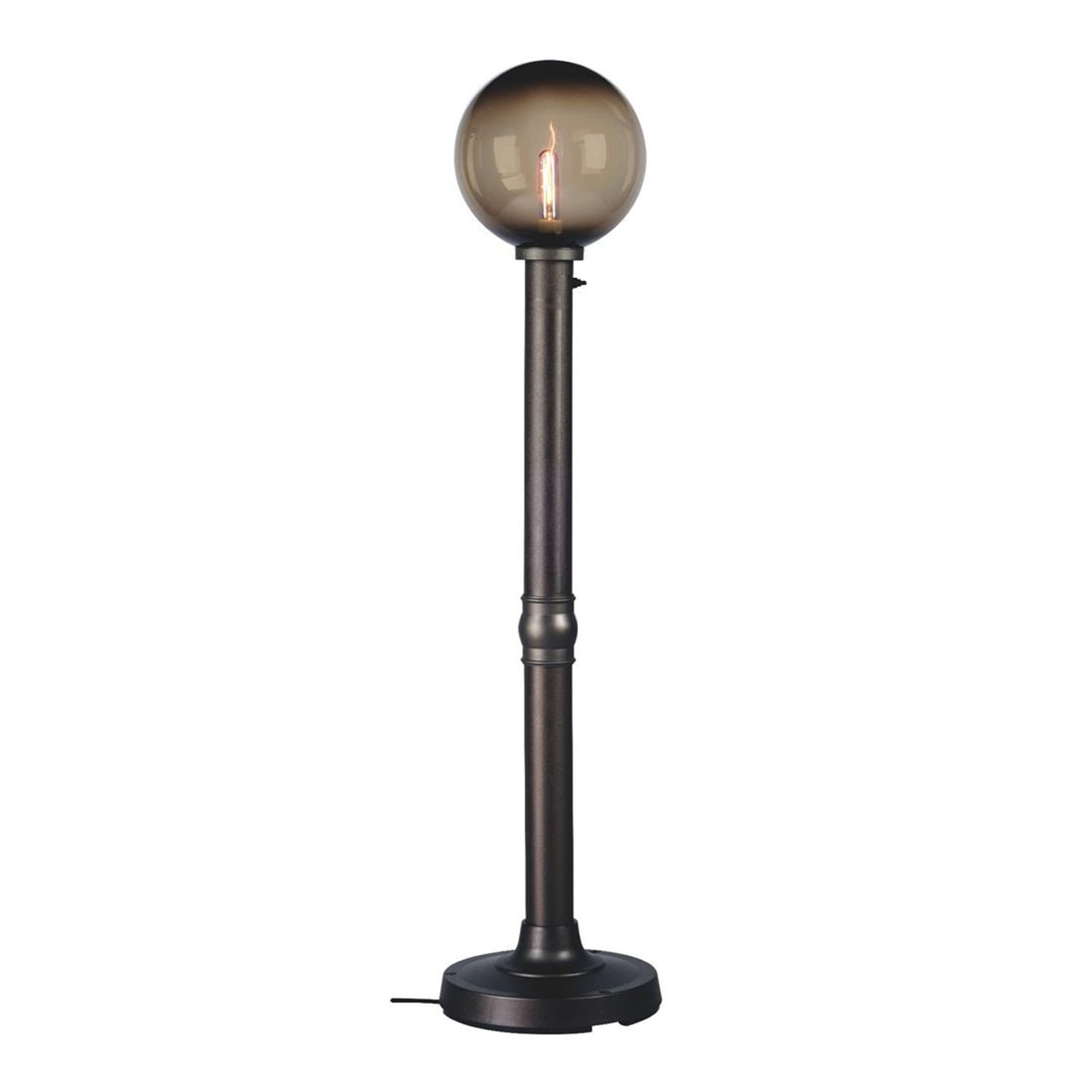 Patio Living Concepts Moonlite 64 Floor Lamp 09717 with 3 bronze tube body and bronze globe