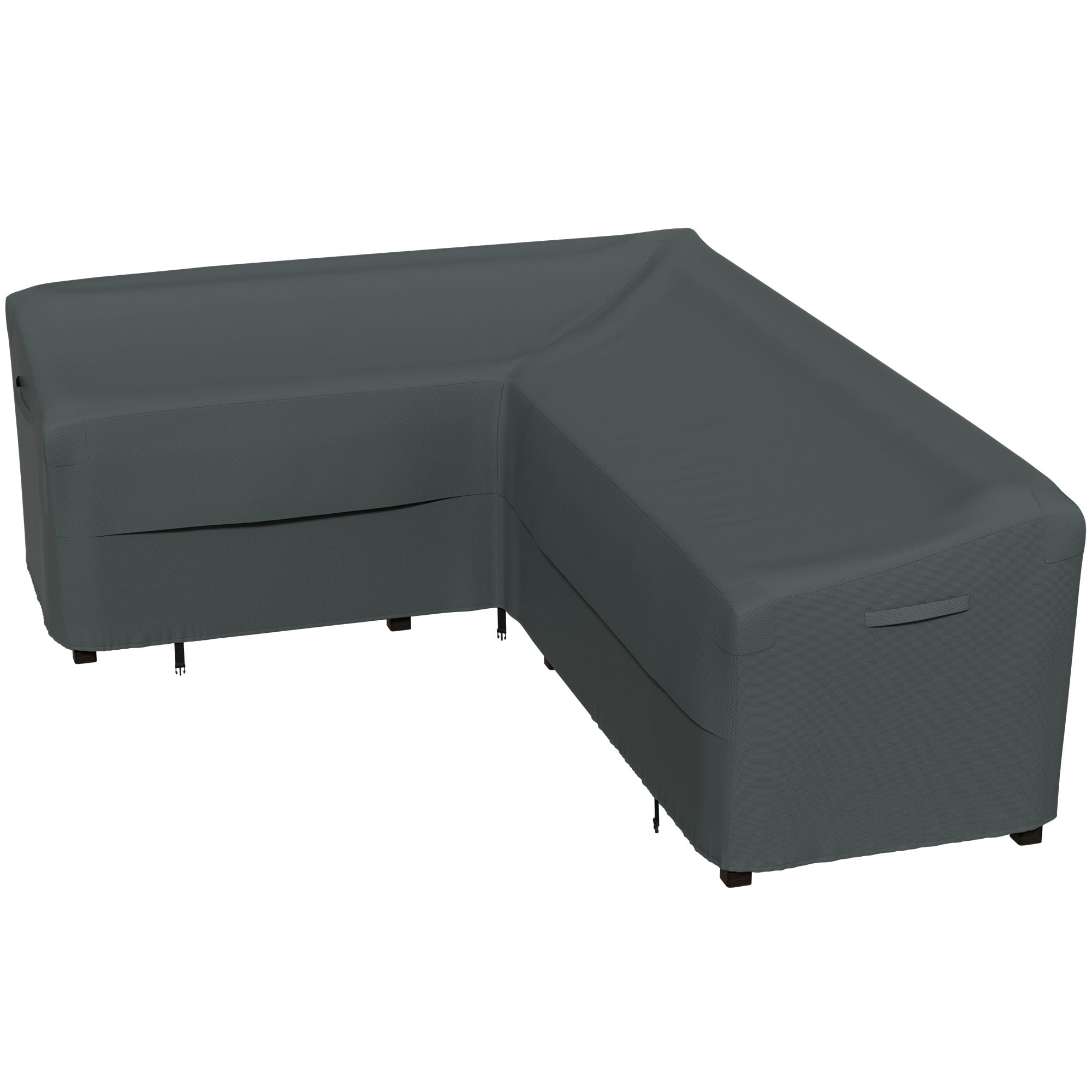 Patio Sectional Sofa Cover Waterproof Heavy Duty Rip Resistant 104x83(L-Shaped-Left Facing)