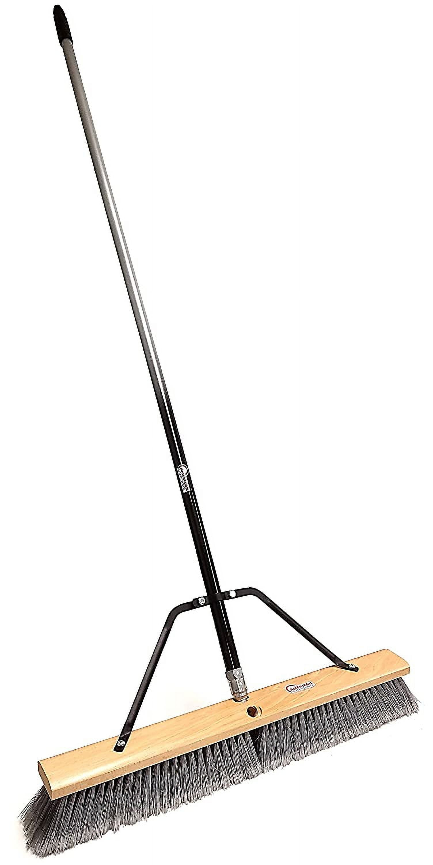 Pbma24004 Heavy Duty 24" Multi-Surface Push Broom with Silver/Black Handle