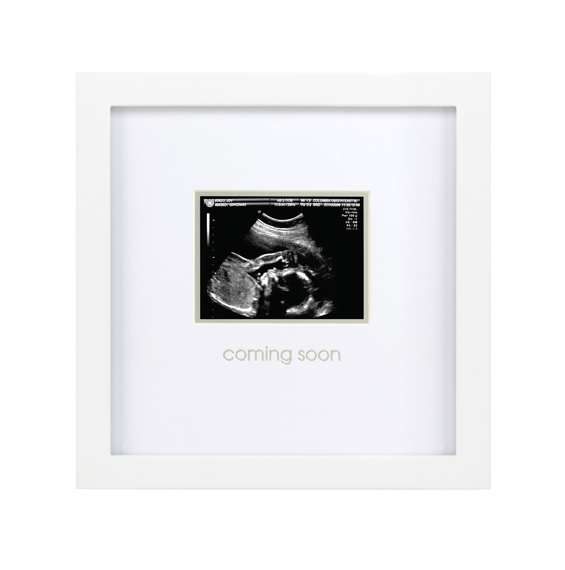 Pearhead "Coming Soon" Sonogram Frame, White