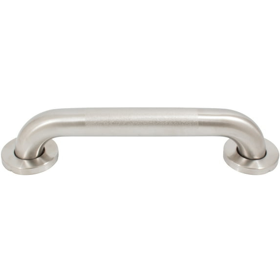 Peened Grab Bar, 16 Inches, 1-1/2" Diameter, 1-1/2" Wall Clearance, Concealed Screws, Satin Stainless Steel by Stone Harbor Hardware