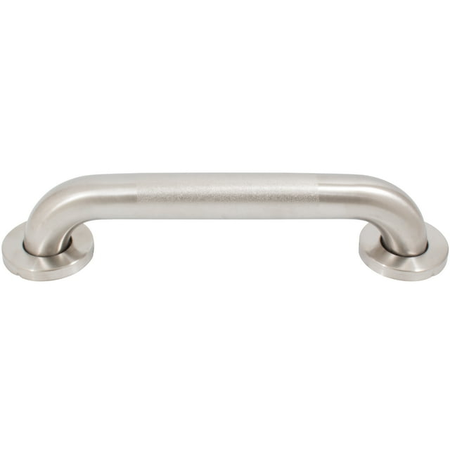 Peened Grab Bar, 16 Inches, 1-1/2" Diameter, 1-1/2" Wall Clearance, Concealed Screws, Satin Stainless Steel by Stone Harbor Hardware