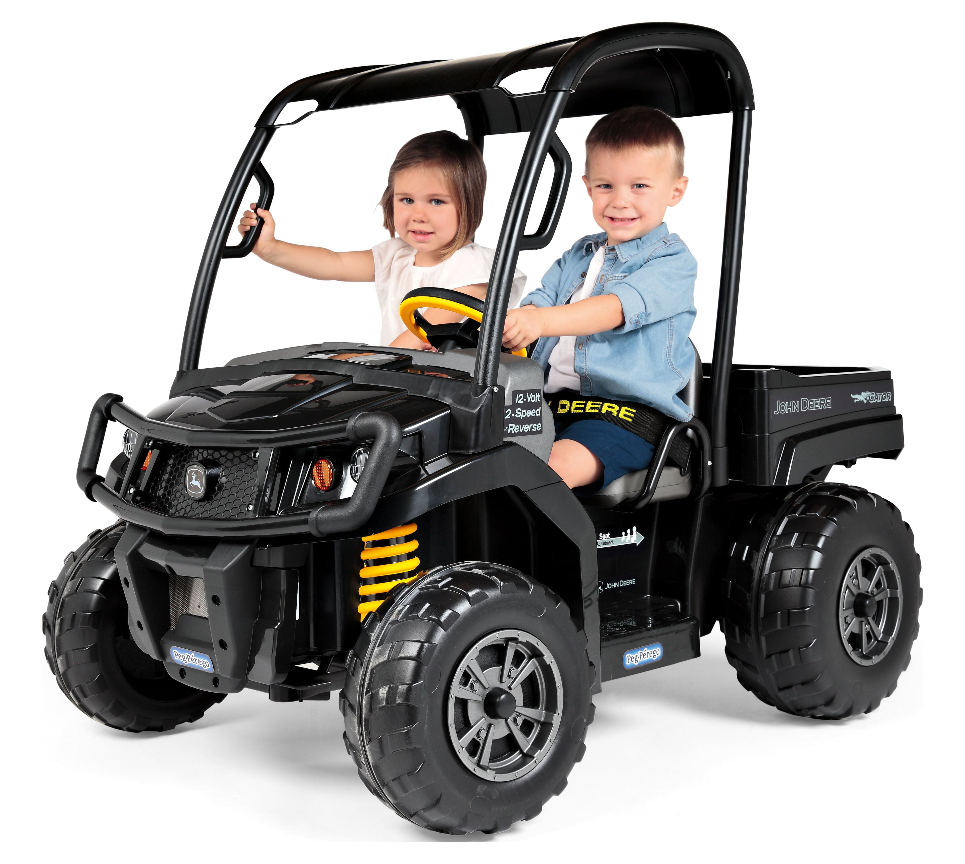 Peg Perego John Deere Gator XUV Midnight Black, 12-Volt Battery-Powered Ride-on