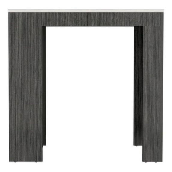 We Have Furniture Kitchen Island Doyle,Kitchen Island, Smokey Oak / Ibiza Marble