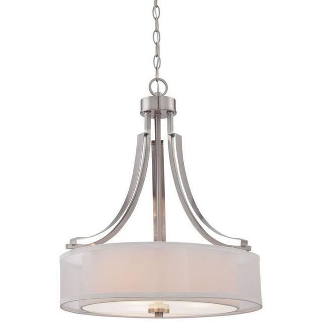 Minka Lavery - Parsons Studio - Pendant 3 Light Translucent Sliver Linen in