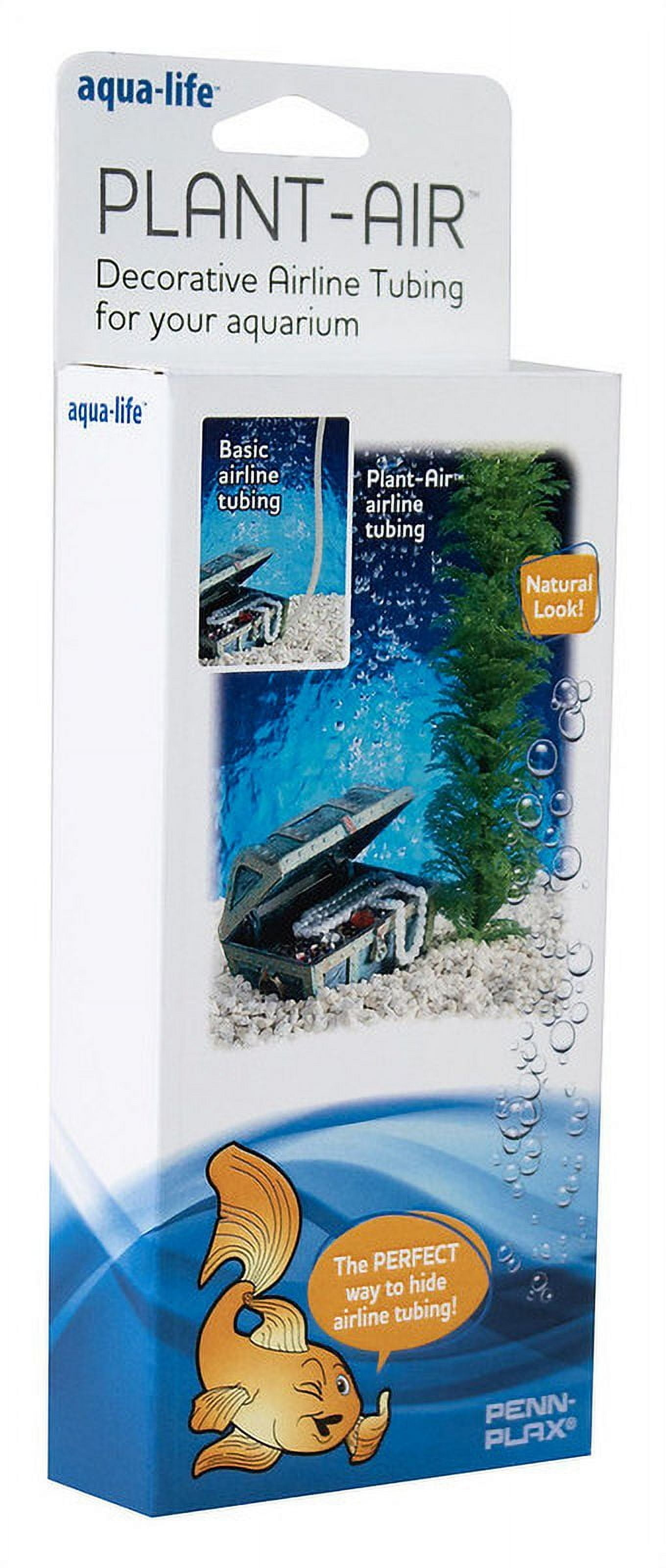 Penn-Plax Decorative Green Plastic Plants Surround Airline Tubing for Aquarium 60"Length - 1 Count