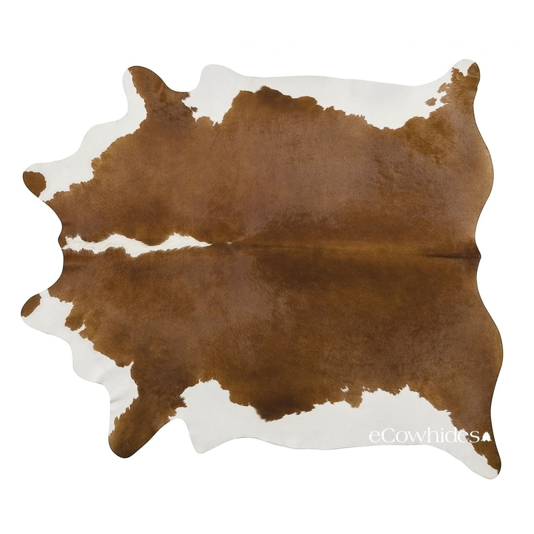 Pergamino  Hereford Cowhide Rug Brown 8' x 6' 6' x 9'