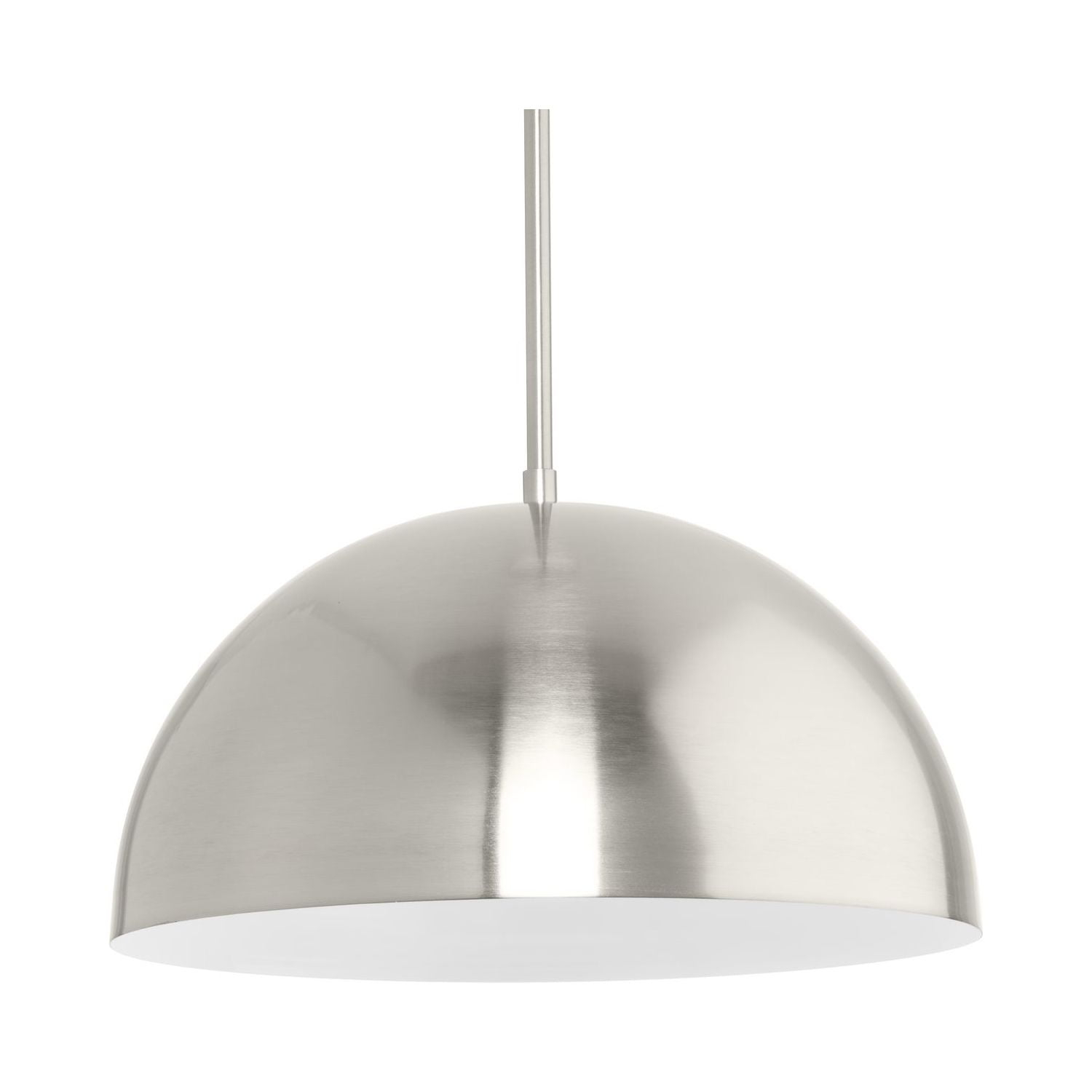 Progress Lighting, Perimeter, 1-Light Pendant, Brushed Nickel, Open Shade