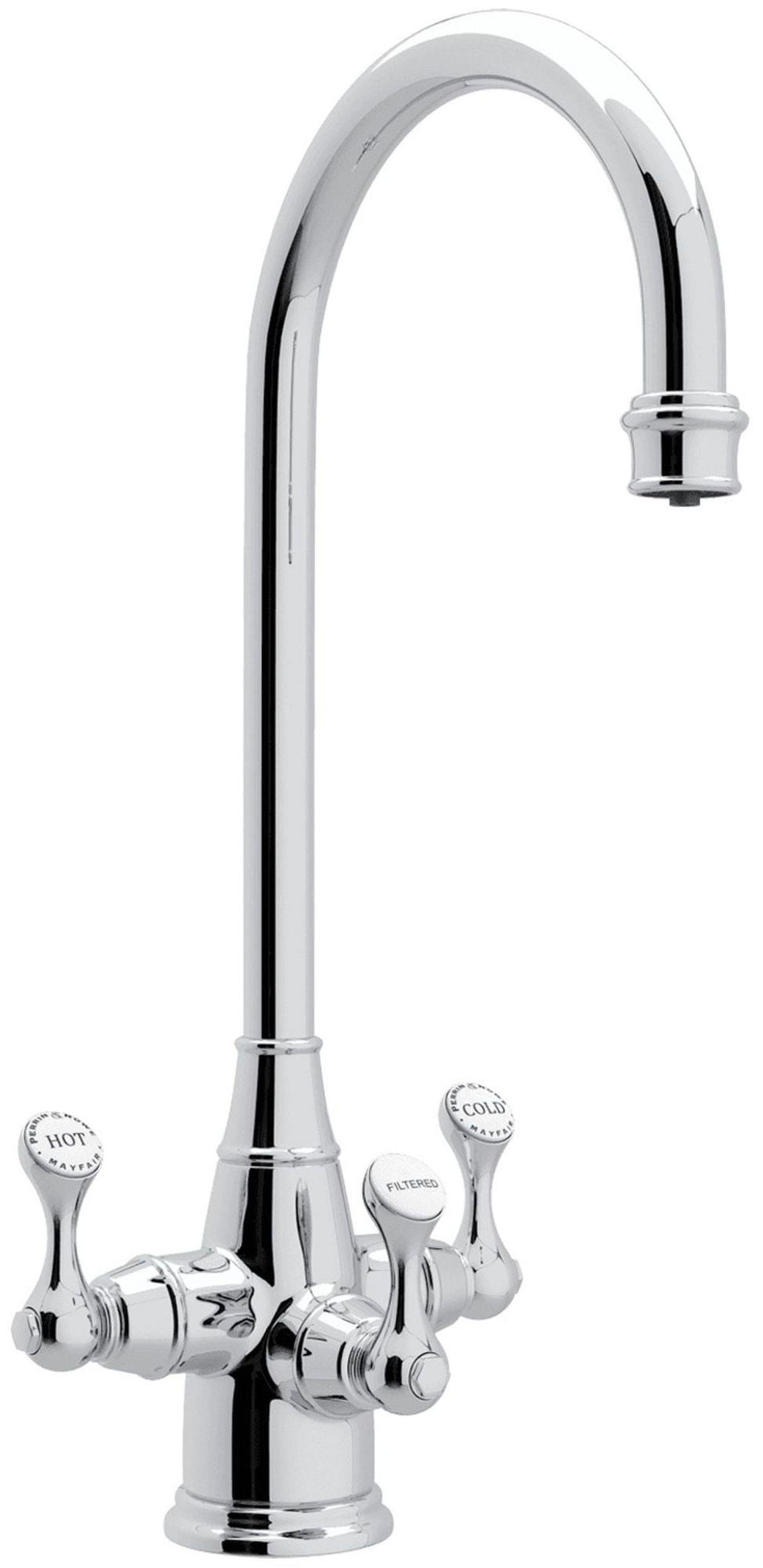 Perrin & Rowe U.1220LS-APC-2 Georgian Era Three Handle Bar/Food Prep Filter Kitchen Faucet