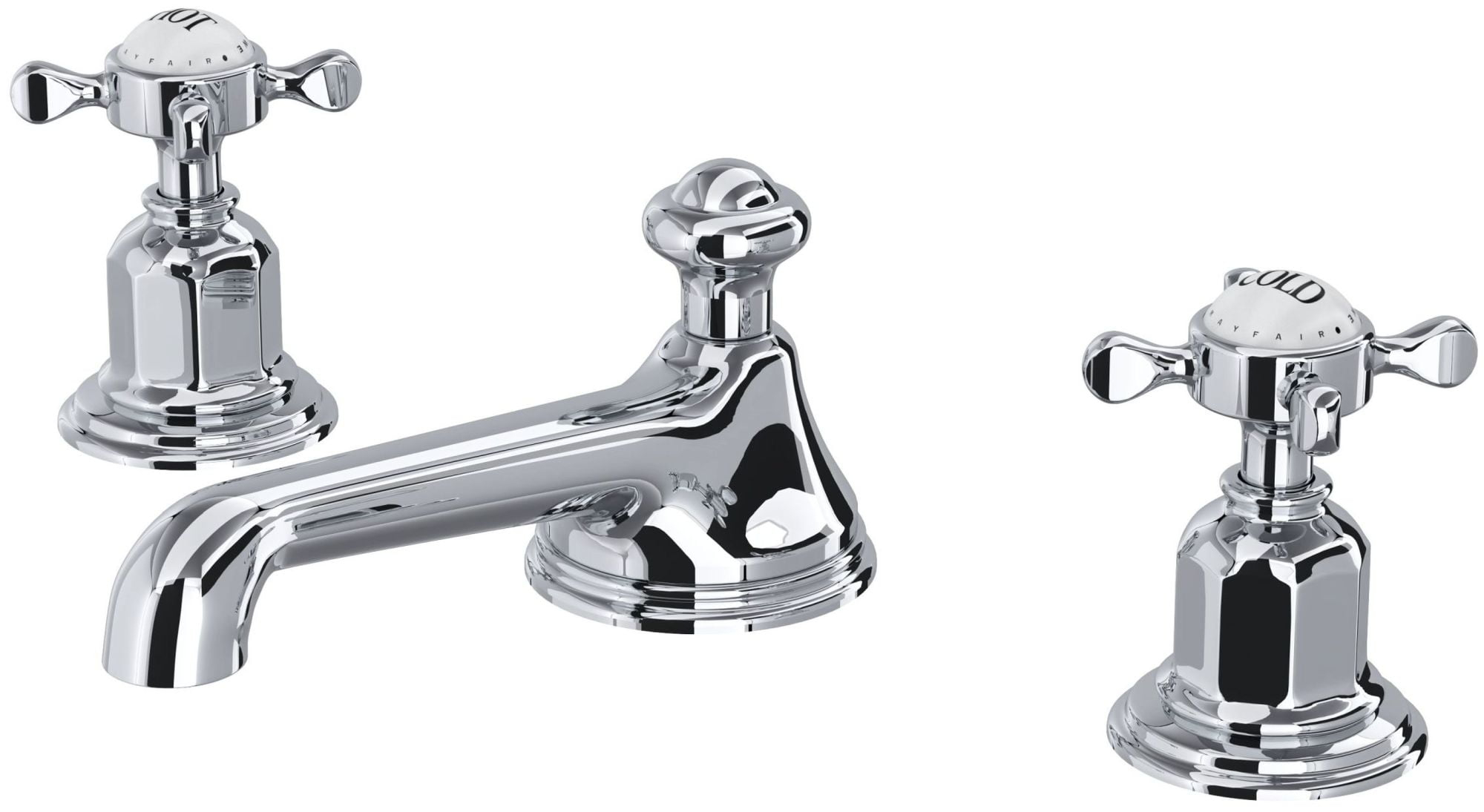 Edwardian Widespread Lavatory Faucet With Low Spout