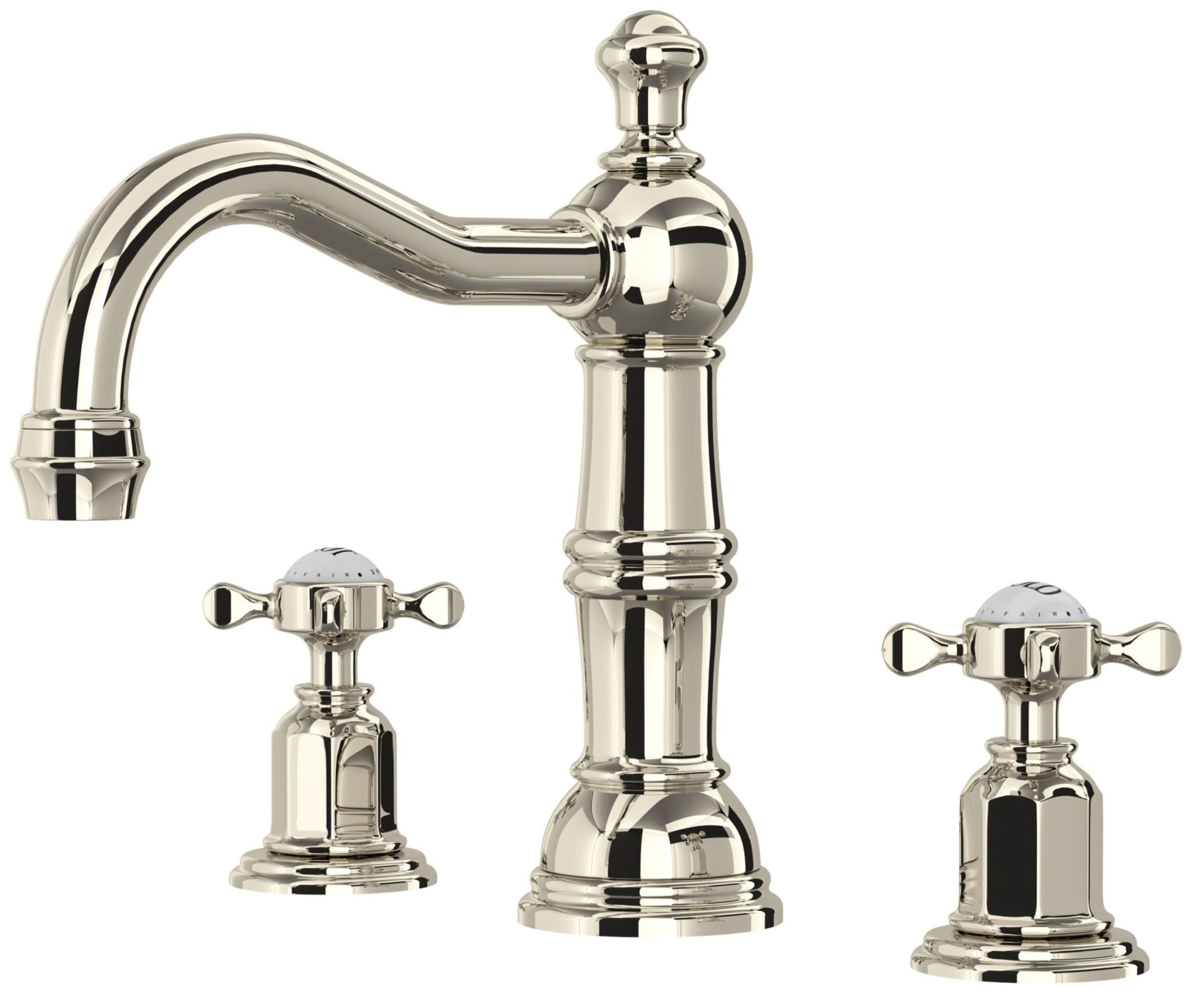 Edwardian Widespread Lavatory Faucet With Column Spout