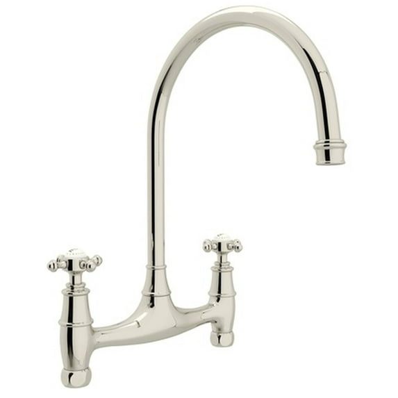 Georgian Era Bridge Kitchen Faucet Without Unions