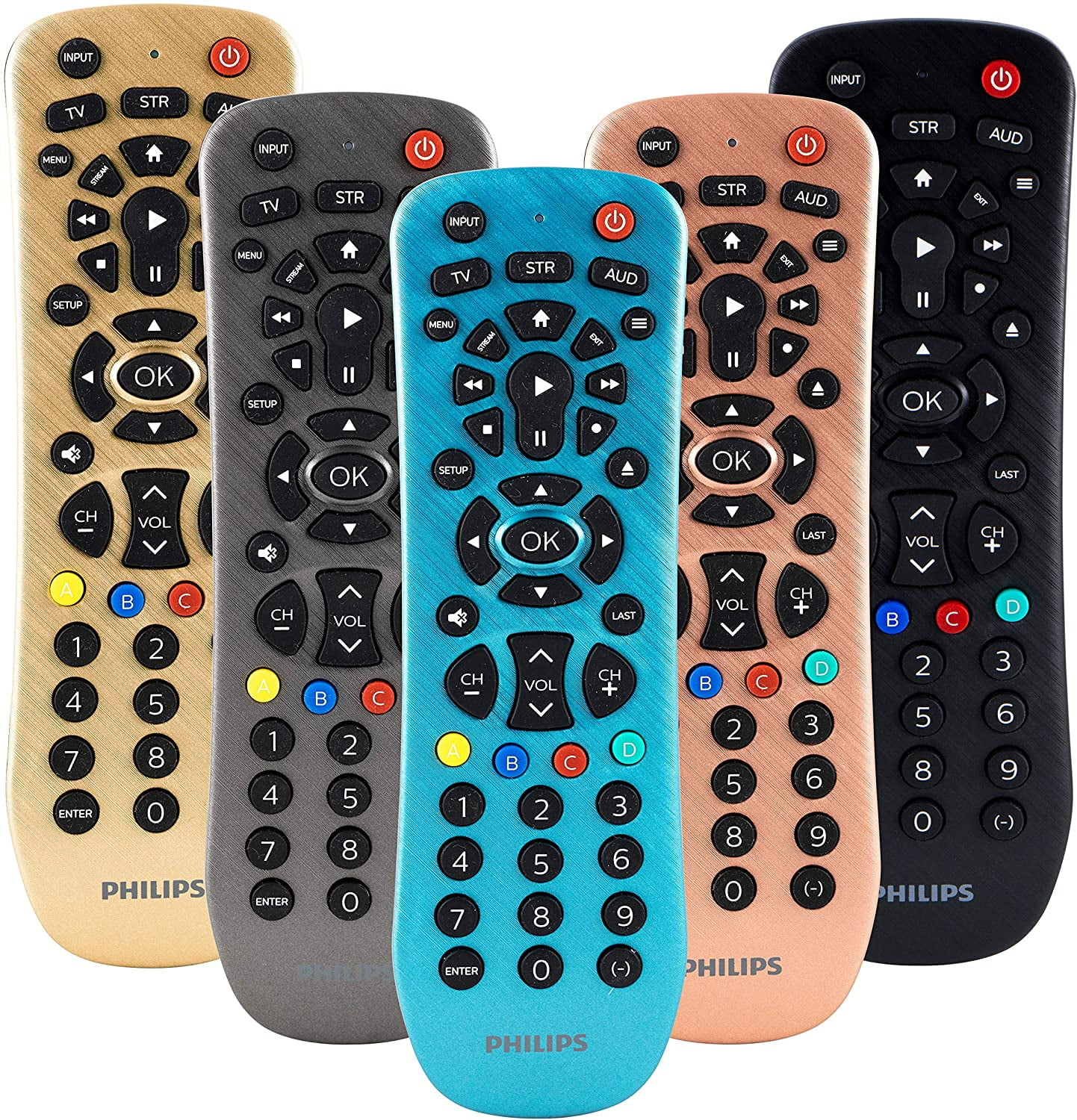 Philips 3-Device Universal Remote Control, Brushed Electric Blue, SRP3249B/27