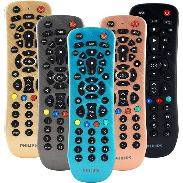 Philips 3-Device Universal Remote Control, Brushed Electric Blue, SRP3249B/27