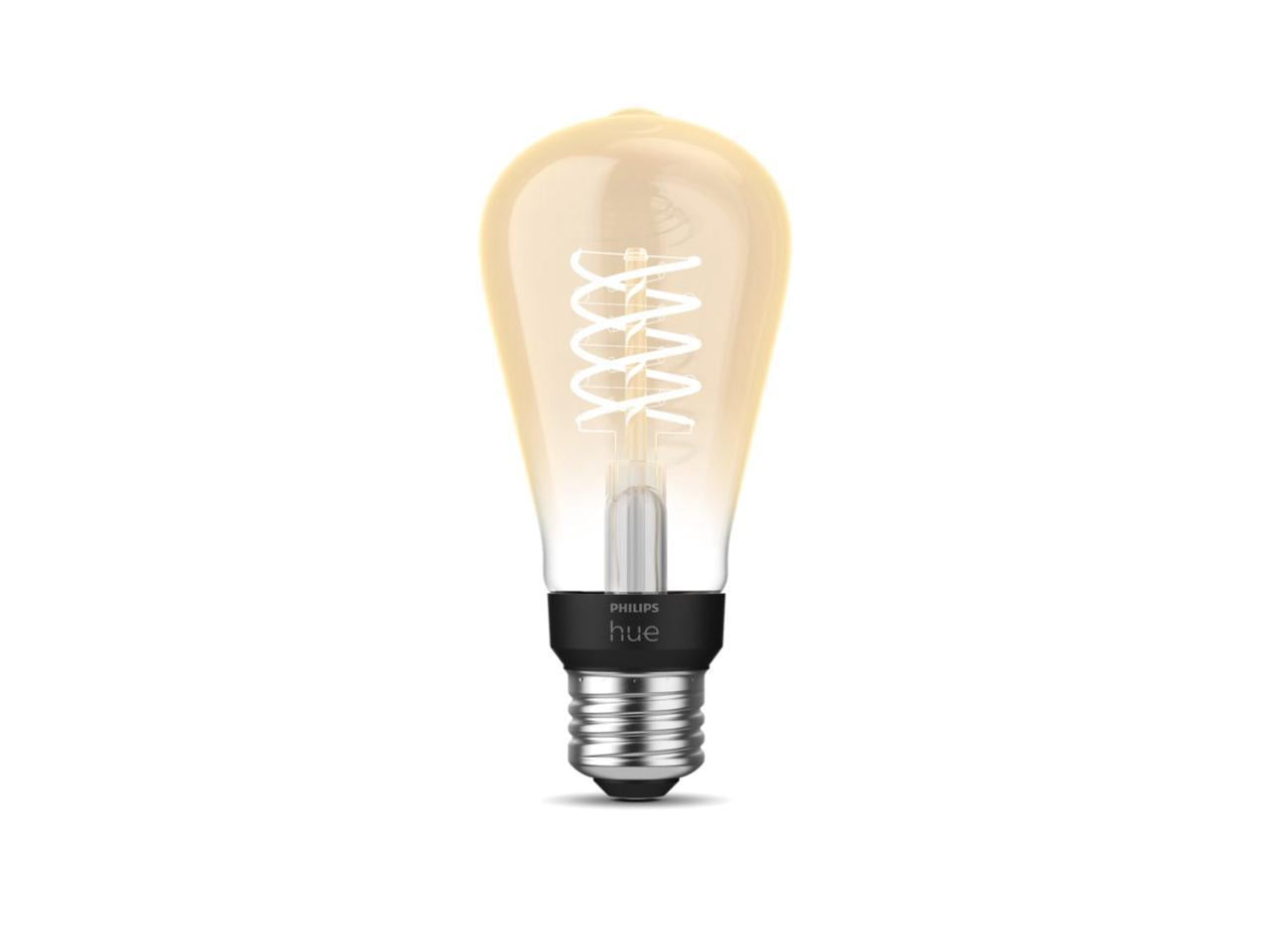 Philips Hue 571125 Dimmable Warm White Vintage Smart ST19 Edison Bulb
