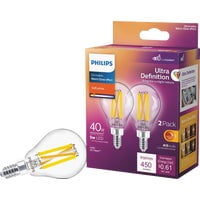 1PC Philips Ultra Definition Warm Glow A15 Candelabra Base LED Light Bulb