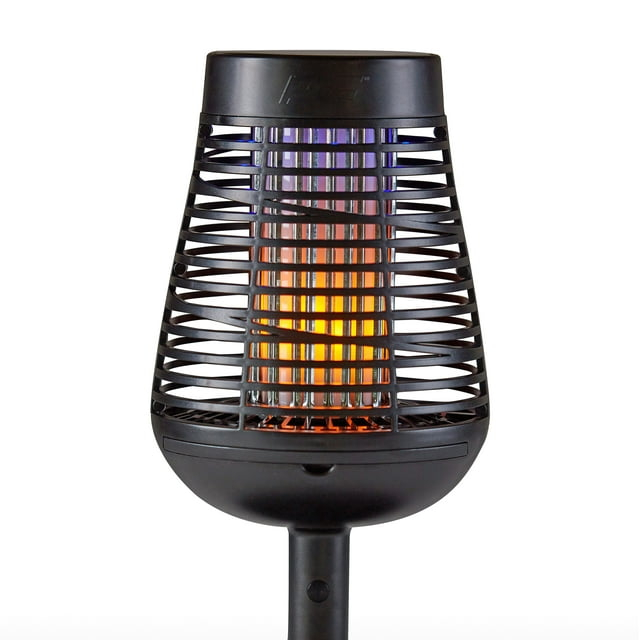 PIC Pic Flickering Flame Solar Bug Zapper Insect Killer Torch