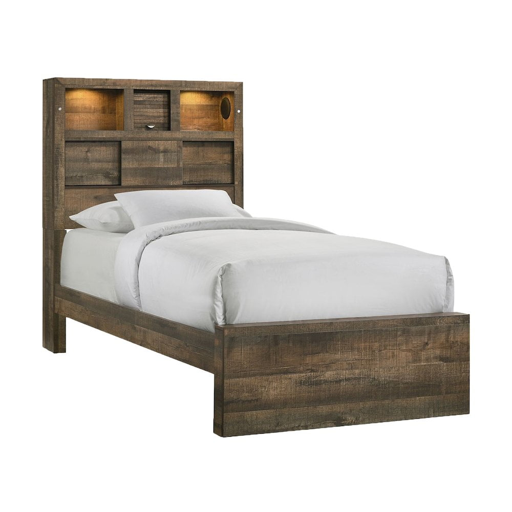 Picket House Furnishings Beckett Twin Bookcase Panel 3PC Bedroom Set