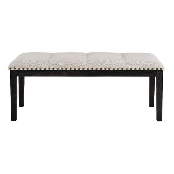 Picket House Furnishings Bradley Upholstered Bench in Walnut