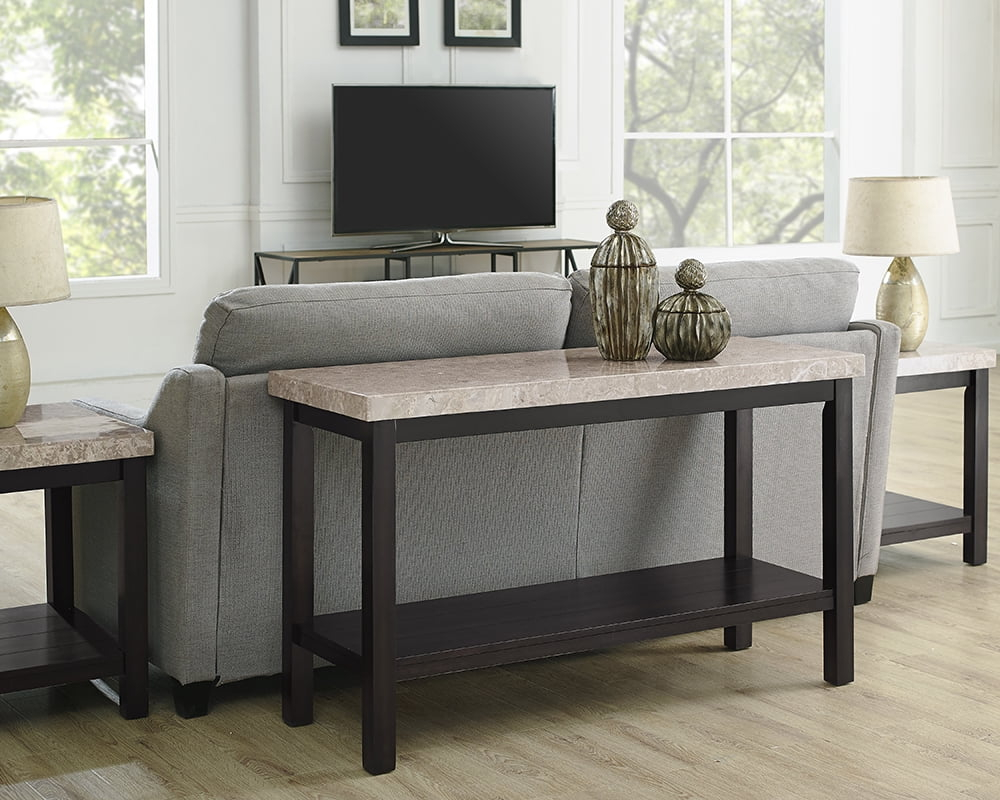 Picket House Furnishings Caleb Sofa Table w/ Marble Top