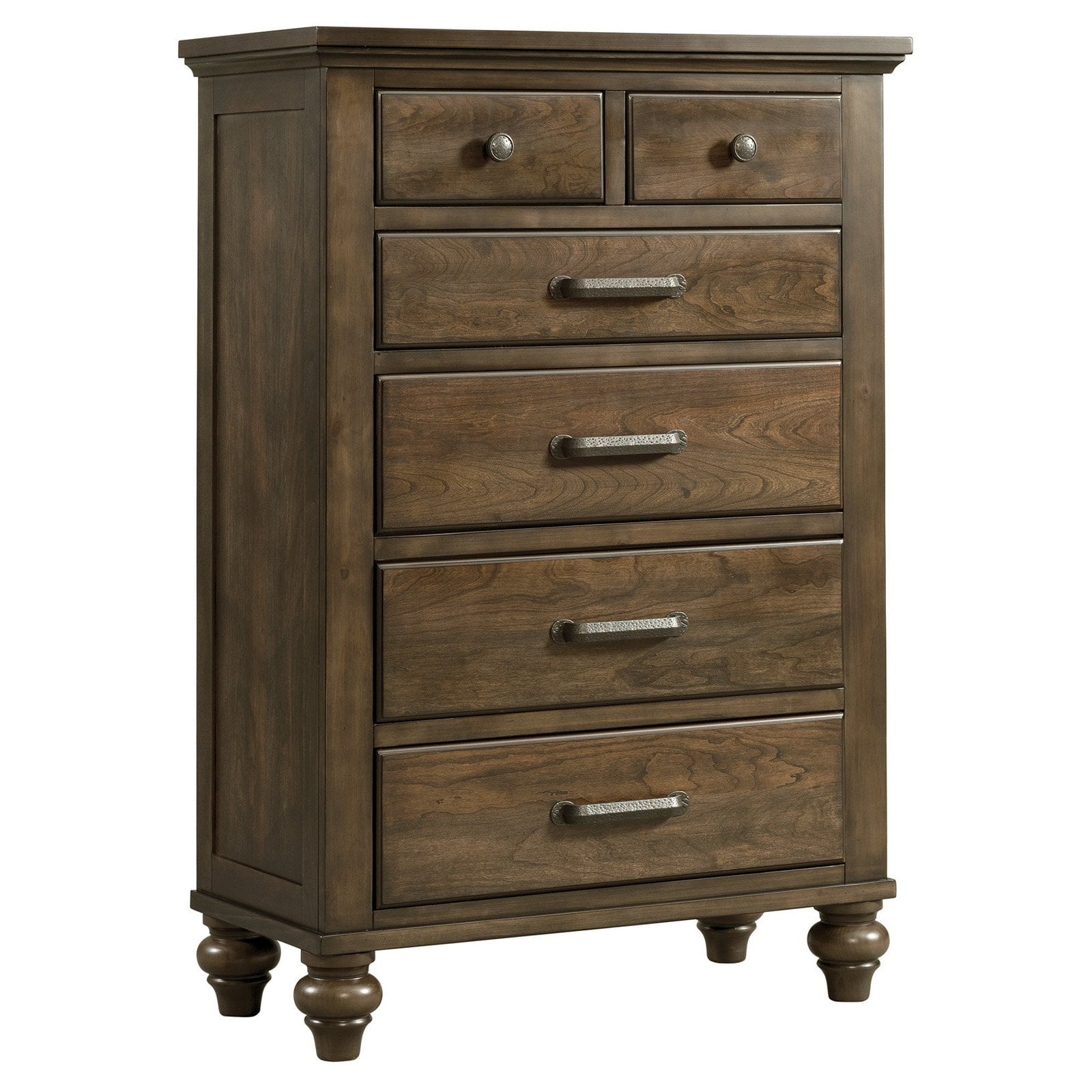 Picket House Furnishings Channing 6-Drawer Chest-Color:Dark Walnut,Style:Transitional,Weight:114,Width:35