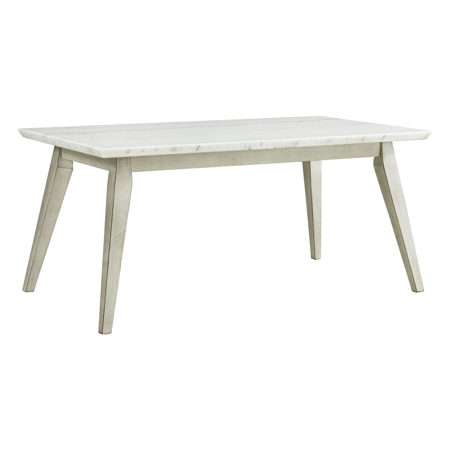 Picket House Furnishings  Kean  Dining Table w/white marble top in White