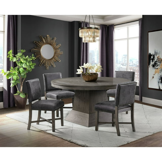 Picket House Furnishings Modesto Dining Side Chair Set in Gray