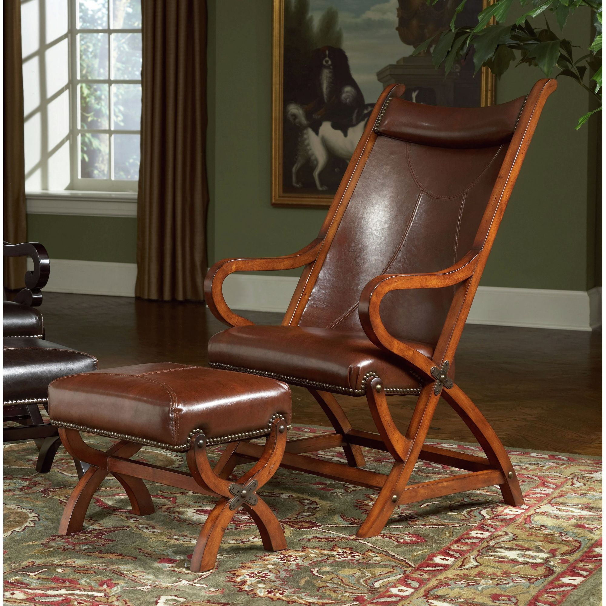 Picket House Furnishings Odessa Chair & Ottoman Set