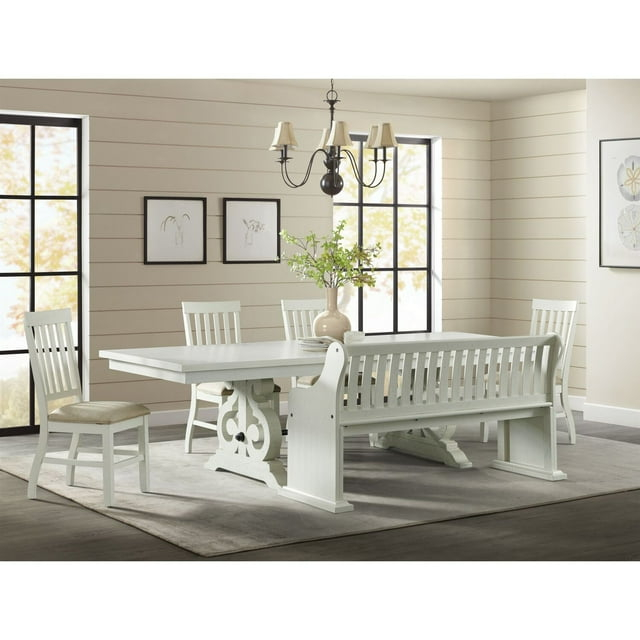 Picket House Furnishings Stanford 6PC Dining Set in White