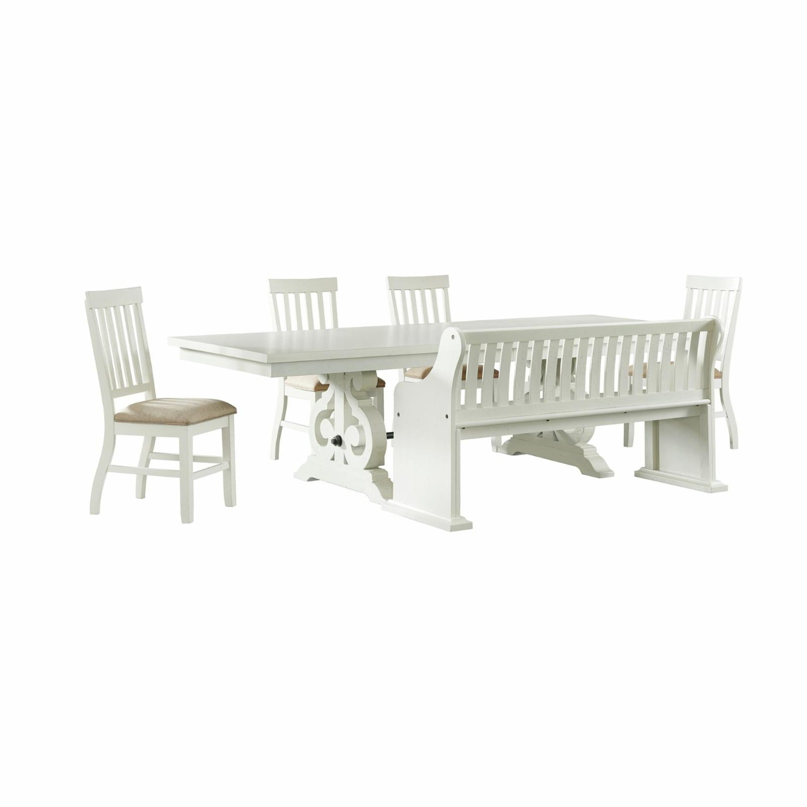 Picket House Furnishings Stanford 6PC Dining Set in White