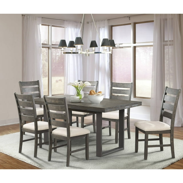 Picket House Furnishings Sullivan 7-Piece Dining Set with Table and 6 Side Chairs