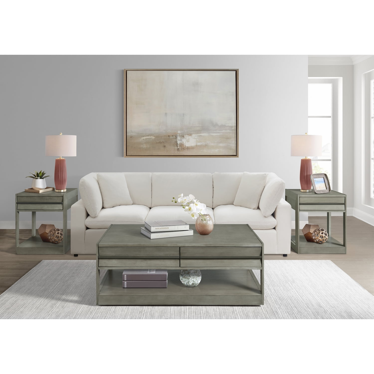 Picket House Furnishings Tropez Coffee Table in Grey