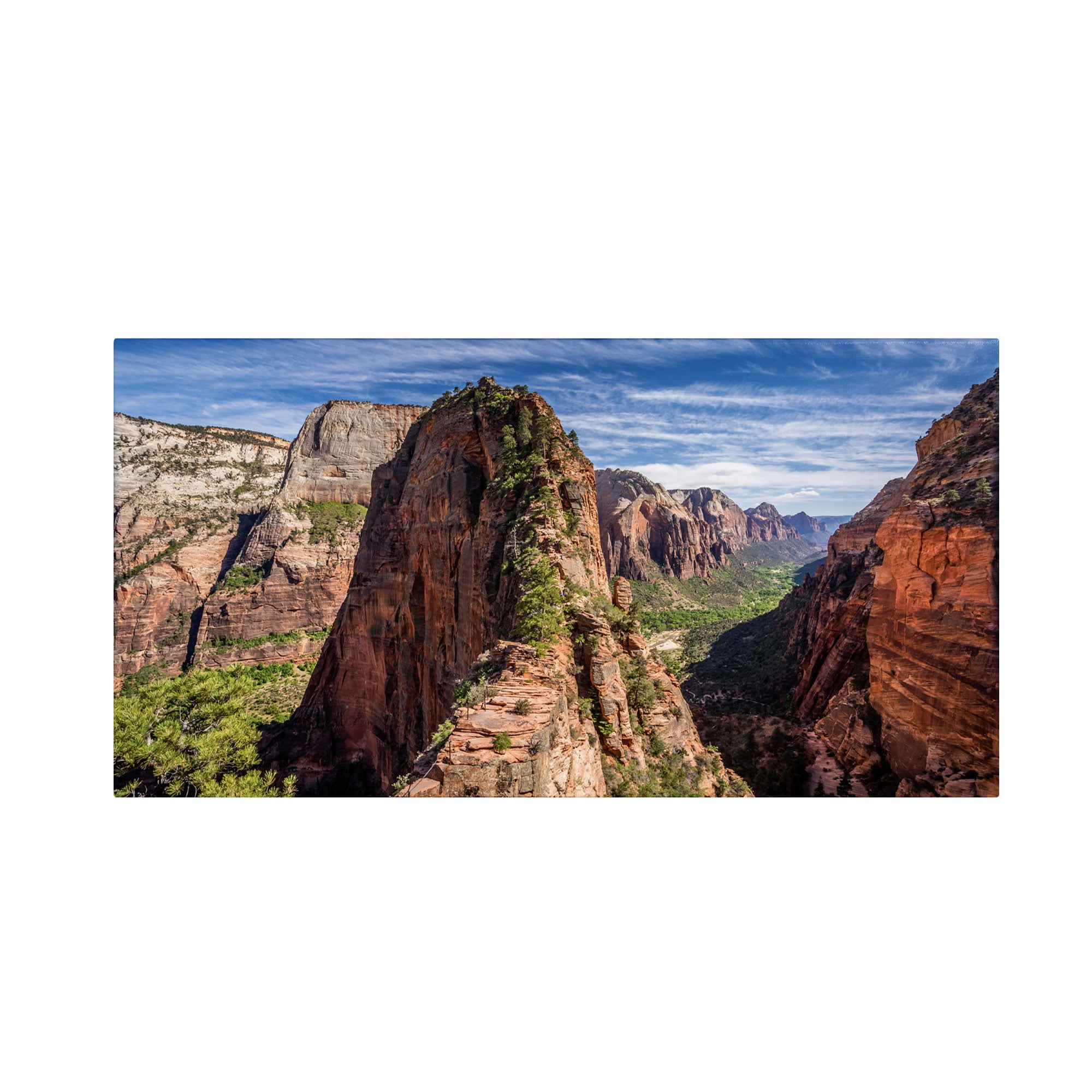 Trademark Fine Art - Pierre Leclerc 'Angels Landing' Canvas Art - 24x47