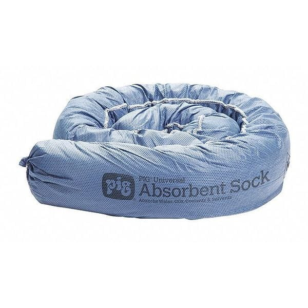 Pig Absorbent Sock,Blue,3" dia.,PK12 PIG105-BL