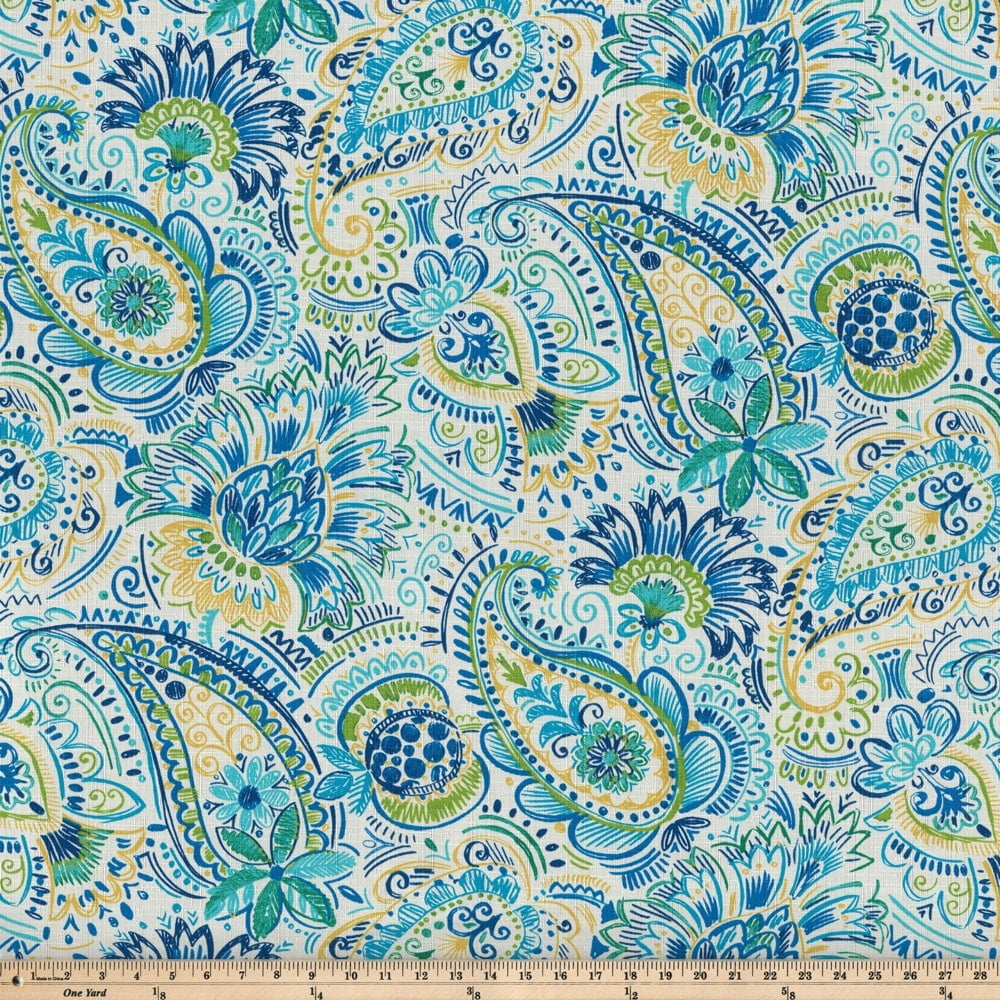 Pillow Perfect Gilford Paisley Indoor/Outdoor Reversible Throw Pillow (Set of 2)