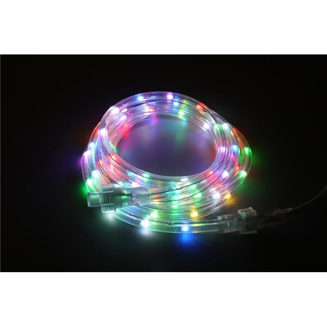 Pinegreen Lighting CL-TRL12RGB 12 ft. Plug-in LED RGB Color Changing Rope Light with Remote Control