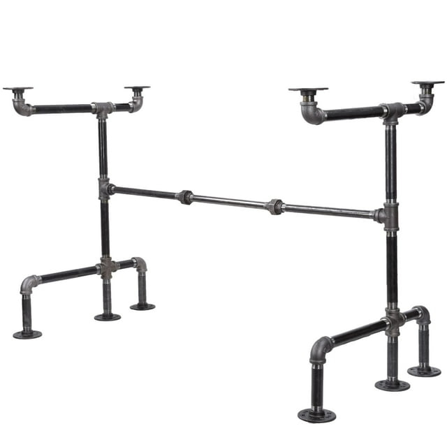 Pipe Décor "M" Design Desk Kit Industrial Steel Pipe