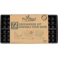 PlantBest 72-Cell Plastic Greenhouse Seed Starter Kit 3454