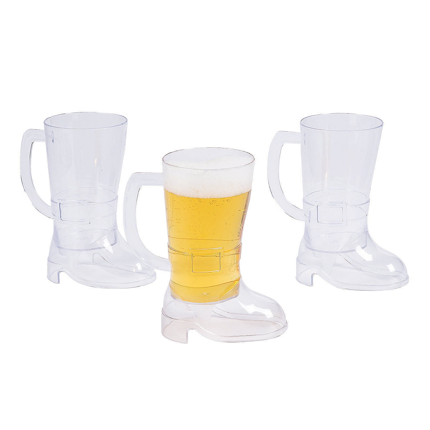 Plastic Beer Steins - Party Supplies - 12 Pieces