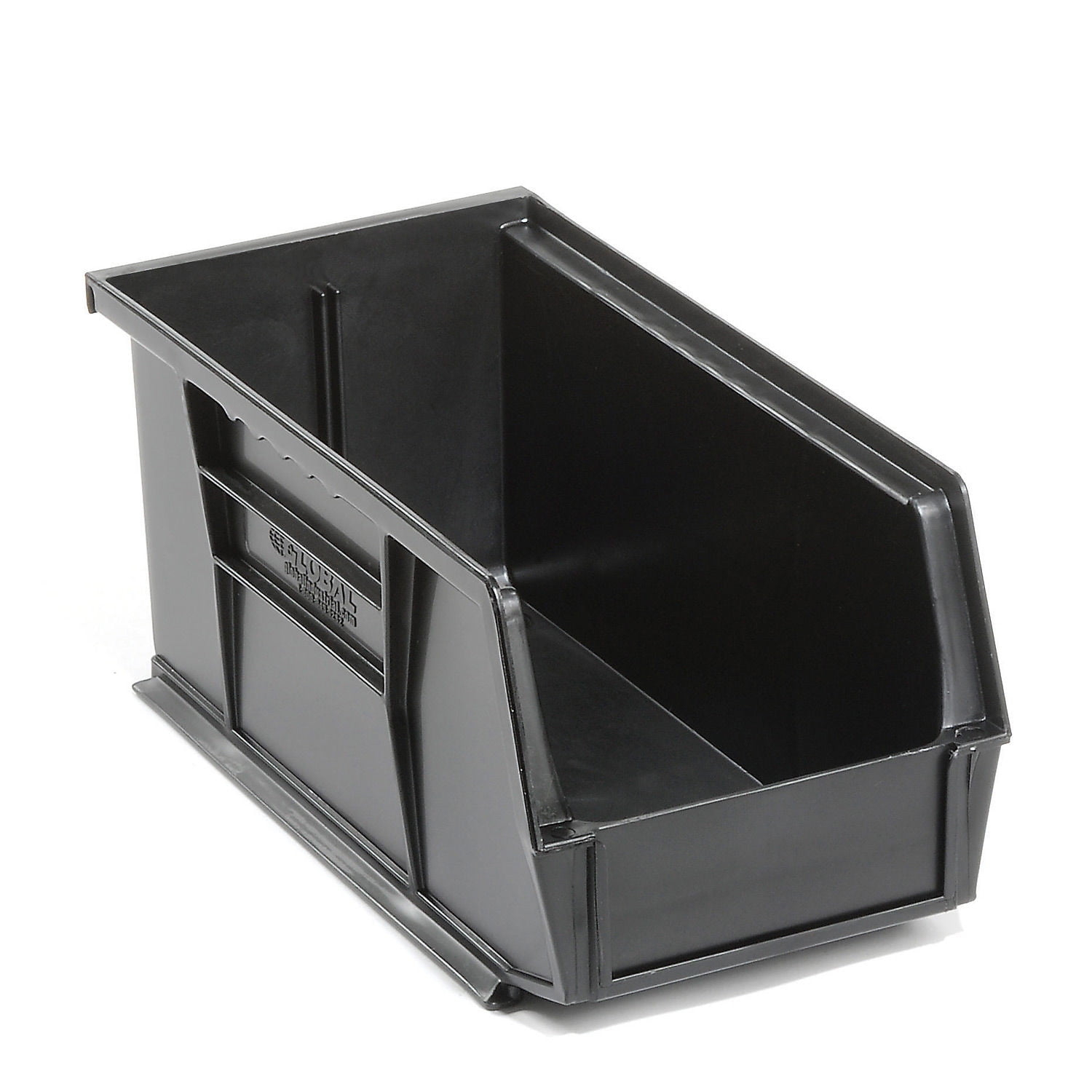 Quantum Storage Systems 269682BK Plastic Stacking Parts Storage Bin - 5.5 x 10.88 x 5 in., Black