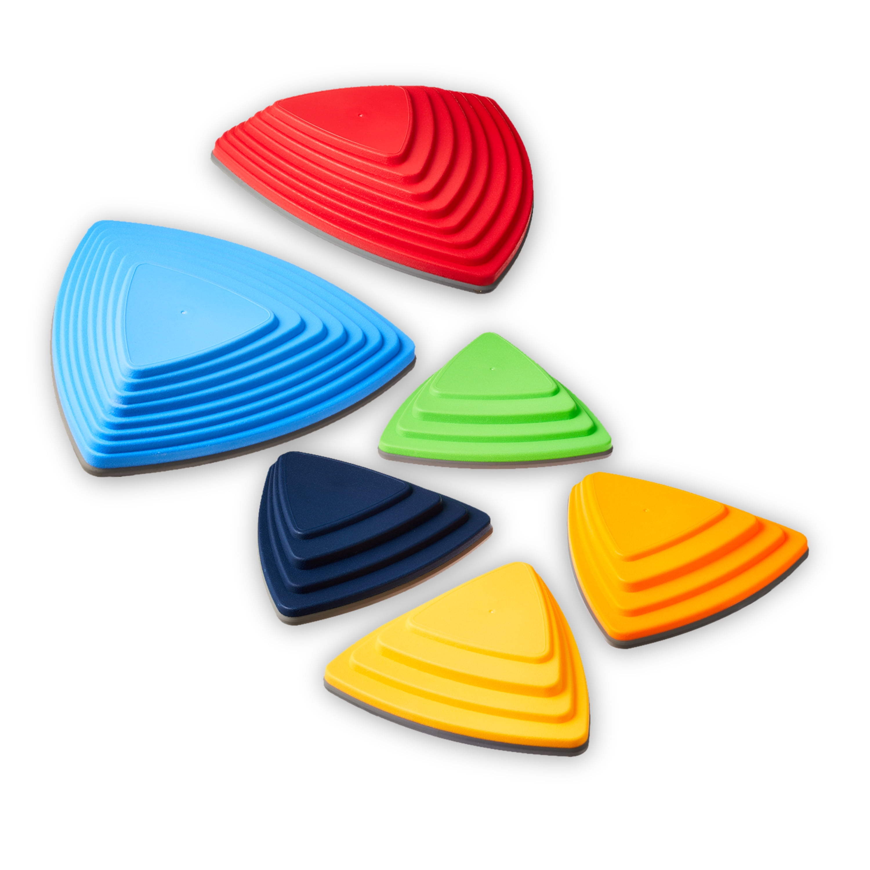 Play Day Stepping Stones, Non-Slip , 6 Balance Stone Pieces, Baby and Toddler Toys