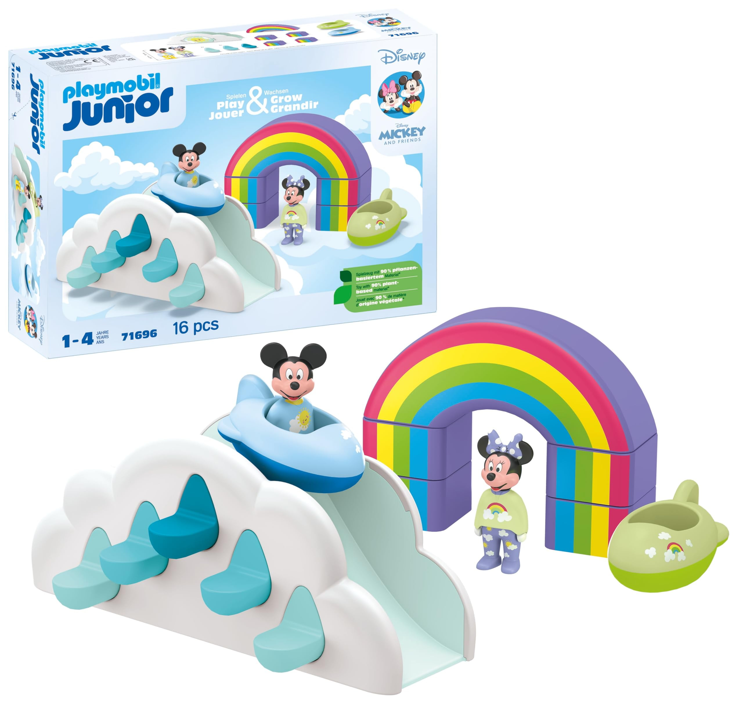 Playmobil #71696 Junior & Disney: Mickey Mouse's & Minnie Mouse's Cloud Home - Brand New!