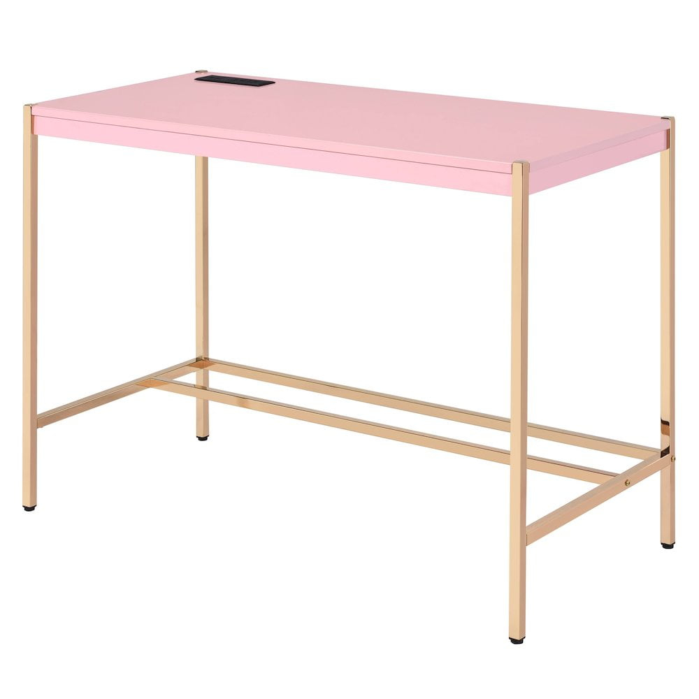 Plethoria Home Writing Desk with USB Ports