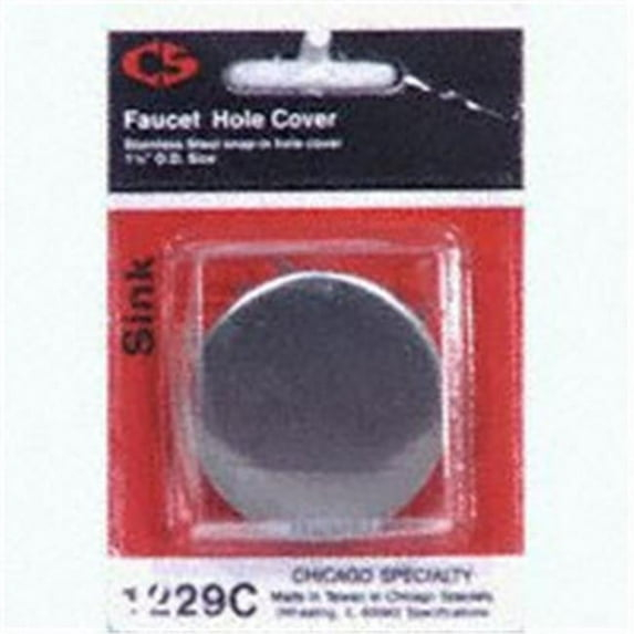 Plumb Pak PP21511 Faucet Hole Cover, Snap-In, Stainless Steel, For: Sink and Faucets
