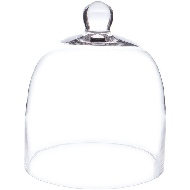 Plymor 7.875 inch x 9.5 inch Bell Jar Glass Display Dome Cloche (Interior size 7.5" x 7.5")